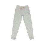Puma Girl's White & Pink Sweatpants