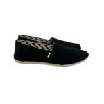 TOMS Women's Black Alpargata Canvas Shoes 04