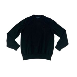 Tommy Hilfiger Men's Black Knit pull Over Sweater 03