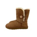 UGG Women's Brown Bailey Button Boots 02