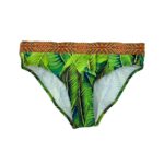Anita Women's Green Leaf Pattern Bikini Bottoms 02