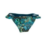 Aqua Blu Women's Teal Frill Bikini Bottoms 02