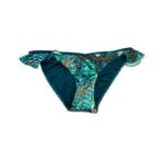 Aqua Blu Women's Teal Frill Bikini Bottoms 03