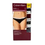 Calvin Klein Women's Black & Red Bikini Cotton Stretch Underwear 03