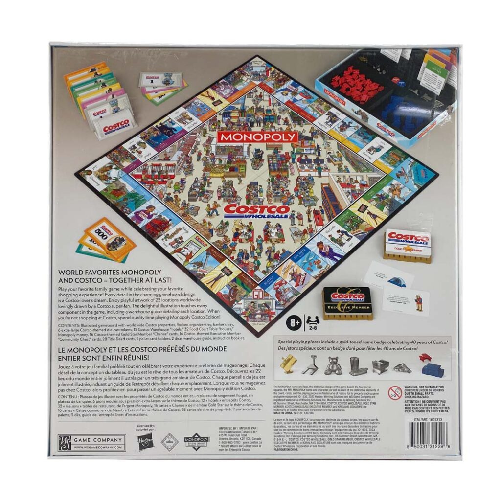 Hasbro Costco Wholesale Monopoly Board Game 2 6 Players CanadaWide Costco Monopoly Board Game 01 1024x1024 