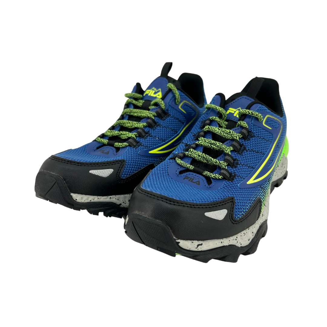 Fila Trailstep Low Mens Trainers Navy Green Lace Up Casaul Shoes 1010706 21N main image 1