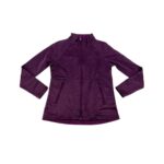 Kirkland Women's Purple Fleece Full Zip Sweater 02