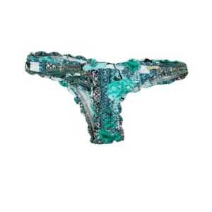 Sunseeker Women's Teal Floral Binikini Bottoms 02
