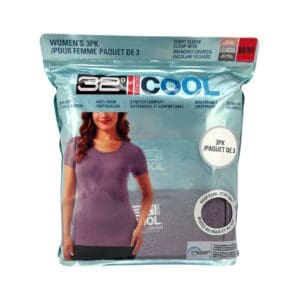 32 Degrees Cool Women's Short Sleeve Scoop Net T-Shirts