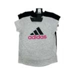 Adidas Girl's Grey & Black T-Shirt Set- 2 Pack1