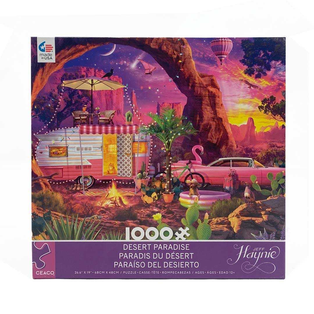 Buffalo Games Puzzle 750 Pezzi 'Pooches In Paradise', Con Cuccioli In Spiaggia Tropicale, Per Adulti, Poster Incluso - 3
