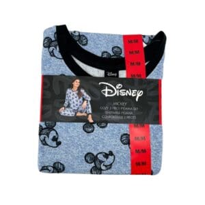 Disney Women's Blue Mickey Cozy 2 Piece Pyjama Set 03