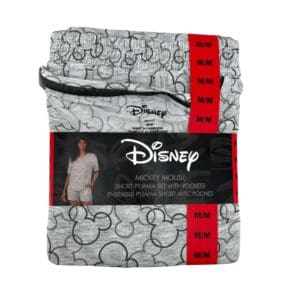 Disney Women's Grey Mickey Mouse Pyjama Set 02