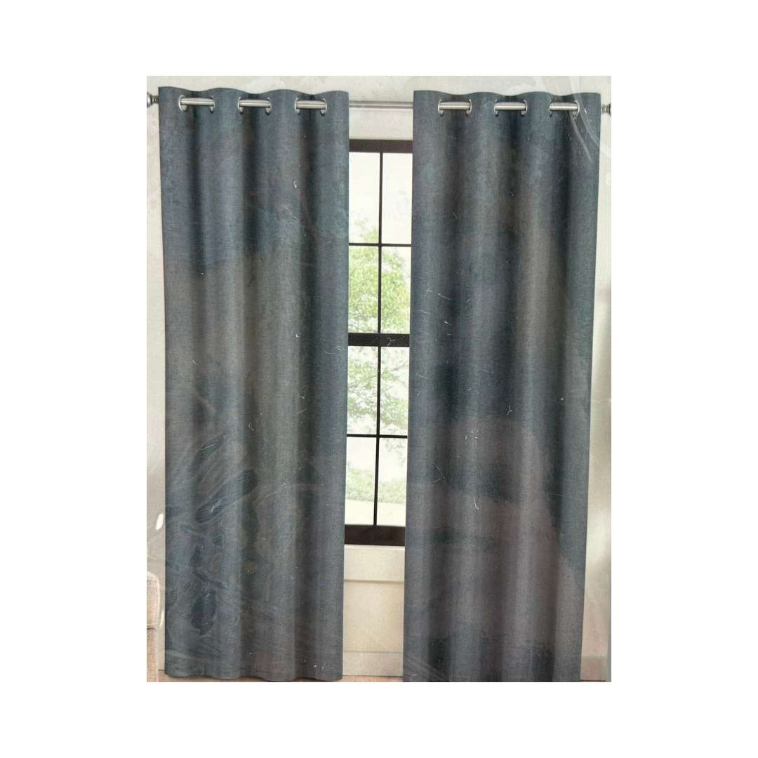 Eclipse DuoTech Draft Stopper + Total Blackout Curtains Grey / 2