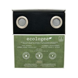 Ecologee Black Total Blackout Curtains