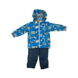 Gusti Toddler Boy's Blue Lined Rain Suit