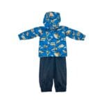 Gusti Toddler Boy's Blue Lined Rain Suit1