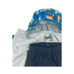 Gusti Toddler Boy's Blue Lined Rain Suit3