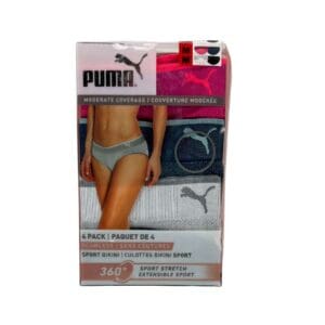 Puma Women's Seamless 4 Pack Bikini Underwear 04