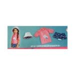 UV Skinz Girl's Pink & Blue Swim Set- 3 Piece Set2
