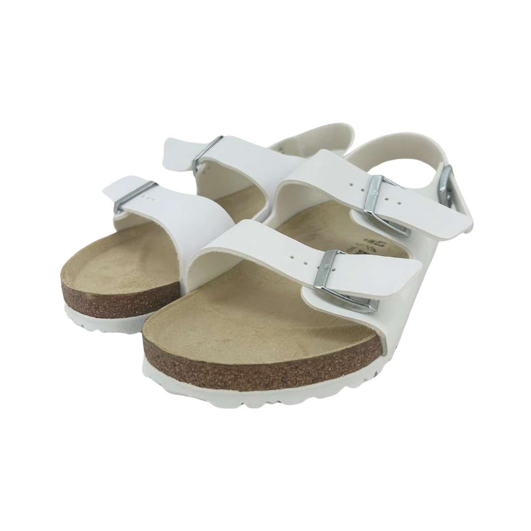 mens all white birkenstocks