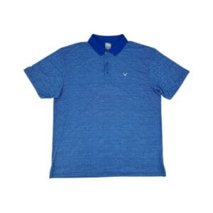 Callaway Men's Blue & White Short Sleeve Golf Shirt