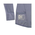 Champion Women's Light Purple Quarter Zip Long Sleeve Shirt2