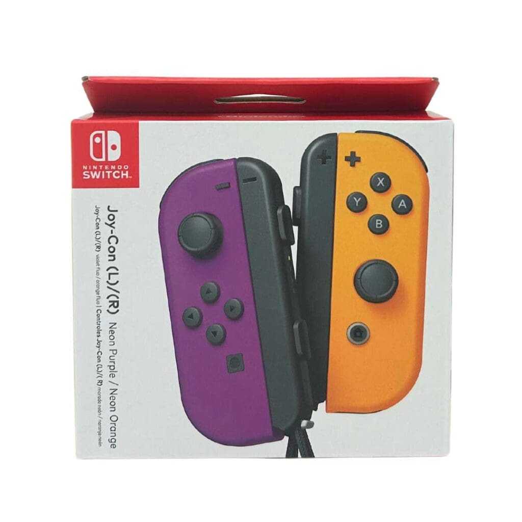 Nintendo Switch Purple & Orange Joy-Con (L/R) Controller Set ...