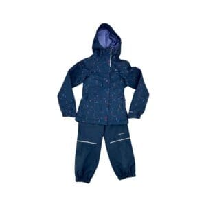 Paradox Girl's Navy Lined Rain Suit
