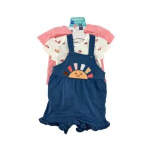 Pekkle Infant Girl's 3 Piece Outfit Set- Sunshine