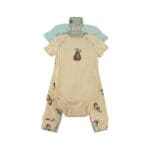 Pekkle Infant's Green & Yellow 4 Piece Outfit Set