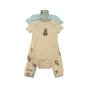 Pekkle Infant's Green & Yellow 4 Piece Outfit Set