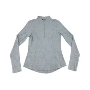 Spyder Women's Light Grey Quarter Zip Long Sleeve Shirt