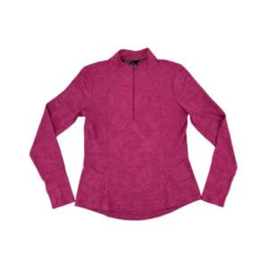 Spyder Women's Pink Quarter Zip Long Sleeve Shirt
