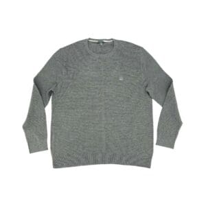 Bench Men's Light Grey Ribbed Sweater