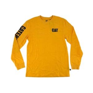 CAT Men's Yellow Long Sleeve Shirt