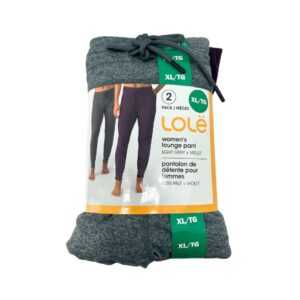 Lolë Women's Violet & Light Grey Lounge Pants