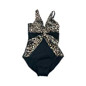 Miradonna Women's Cheetah Print One Piece Bathing Suit
