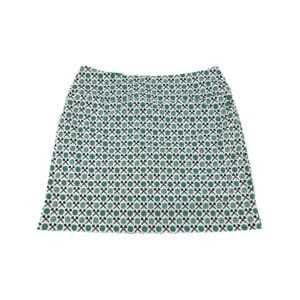 S.C. Golf Women's White with Green & Blue Golf Skort