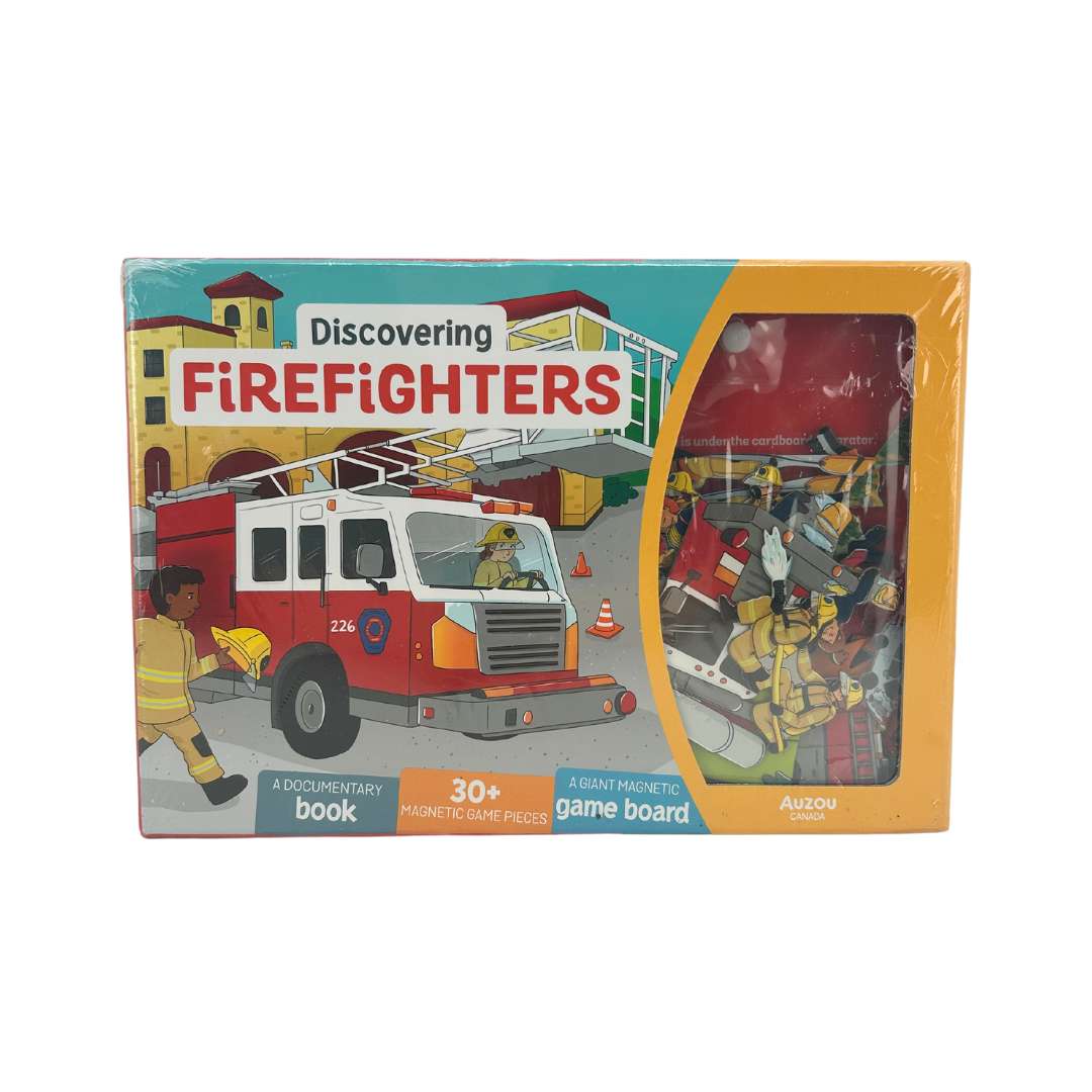 Auzou Canada Discovering Firefighters Magnetic Story Board, 30+ Pieces