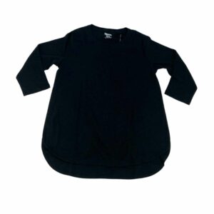 Kirkland Women's Black 3:4 Sleeve Cotton Slub Tee 03