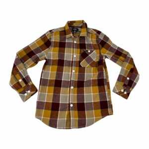 O'Neill Boy's Yellow & Red Plaid Flannel Shirt 02