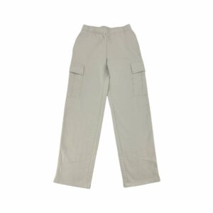 Tuff Athletics Women's Beige Fleece Cargo Pants