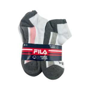 Fila Women's White & Grey Cotton Socks