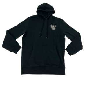 GAP Men's Black Pullover Fleece Hoodie 03