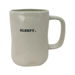 Rae Dunn White Sleepy Coffee Mug