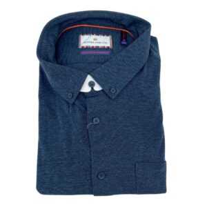 Modern Ambition Men's Blue Long Sleeve Knit Shirt 02