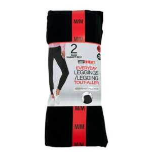 32 Degrees Heat Women's Black Everyday Leggings 2 Pack 03
