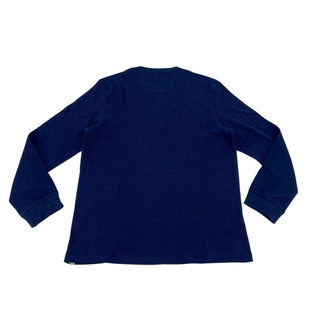 Eddie Bauer Men's Navy Thermal Henley Long Sleeve Shirt / Size