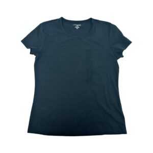 Ellen Tracy Women's Black Scoop Neck T-Shirt